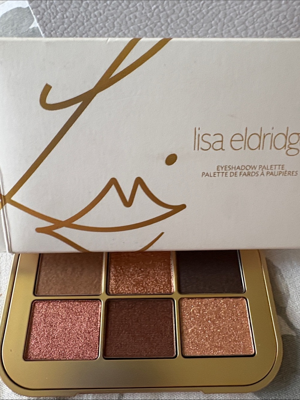 Lisa Eldridge Cinnabar Warm Rose & Bronze Eyeshadow Palette - 6 Shades